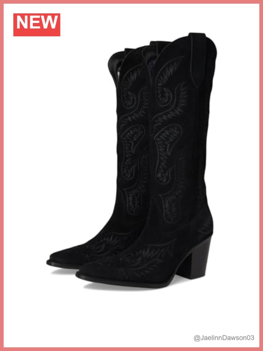 Dingo Suede Embroidered Snip Toe Over the Knee Boots